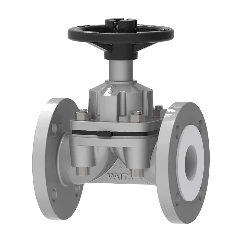 PTFE astarlı diyafram valfi
